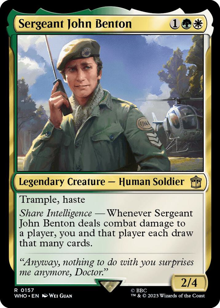 Sergeant John Benton [Universes Beyond: Doctor Who] 157