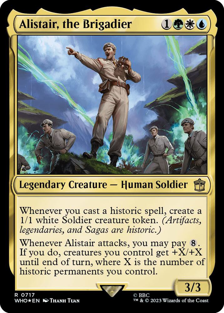 Alistair, the Brigadier (Surge Foil) [Universes Beyond: Doctor Who] 717
