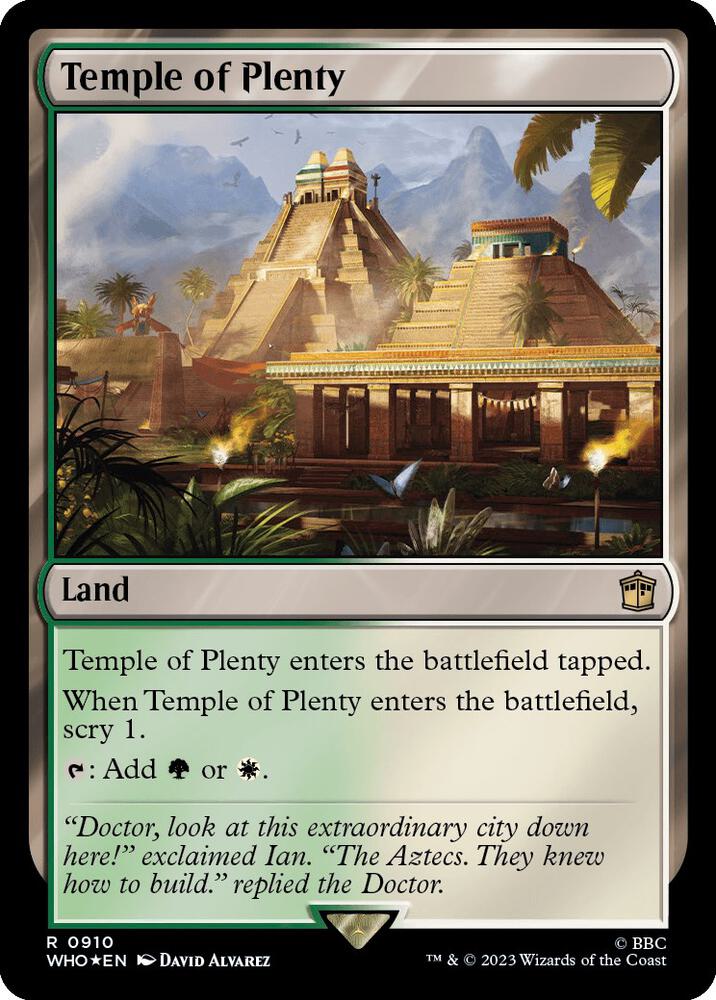 Temple of Plenty (Surge Foil) [Universes Beyond: Doctor Who] 910