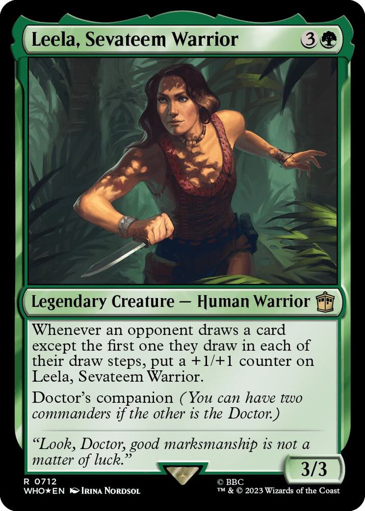 Leela, Sevateem Warrior (Surge Foil) [Universes Beyond: Doctor Who] 712
