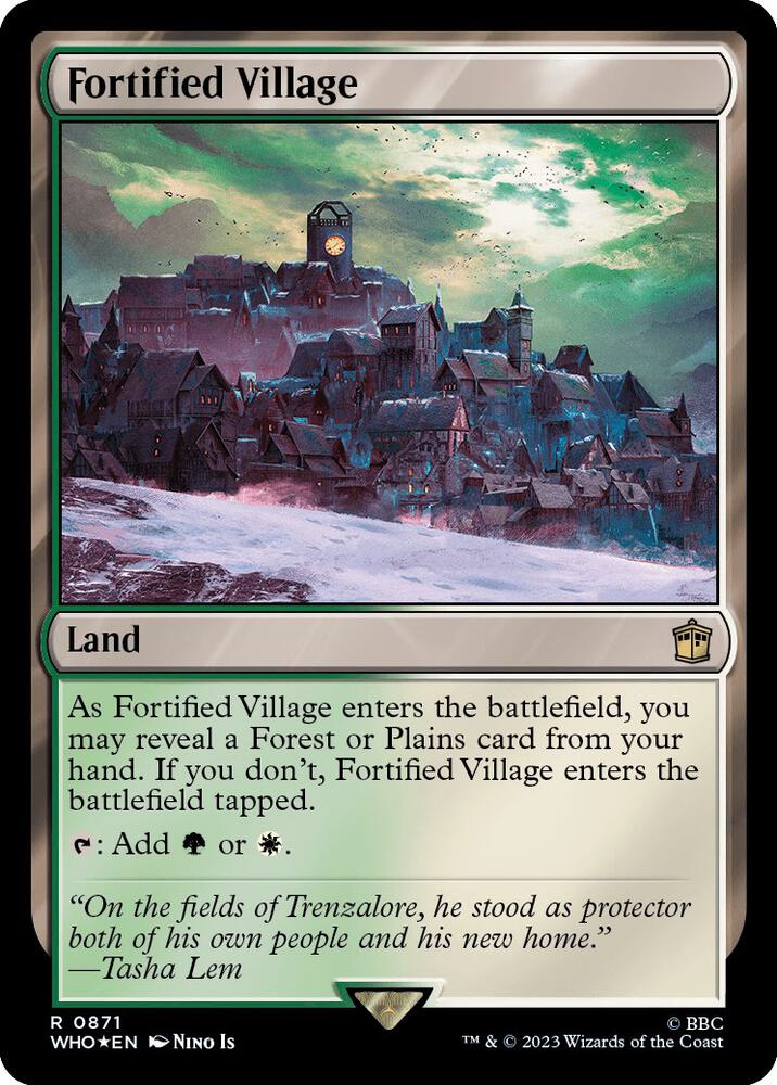 Fortified Village (Surge Foil) [Universes Beyond: Doctor Who] 871