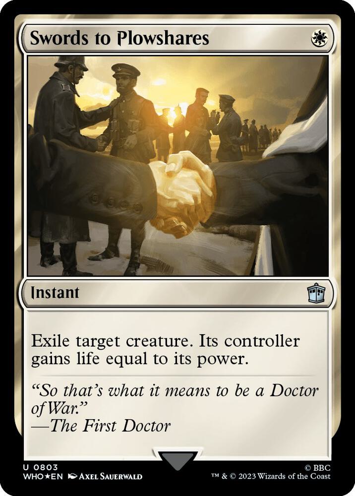 Swords to Plowshares (Surge Foil) [Universes Beyond: Doctor Who] 803