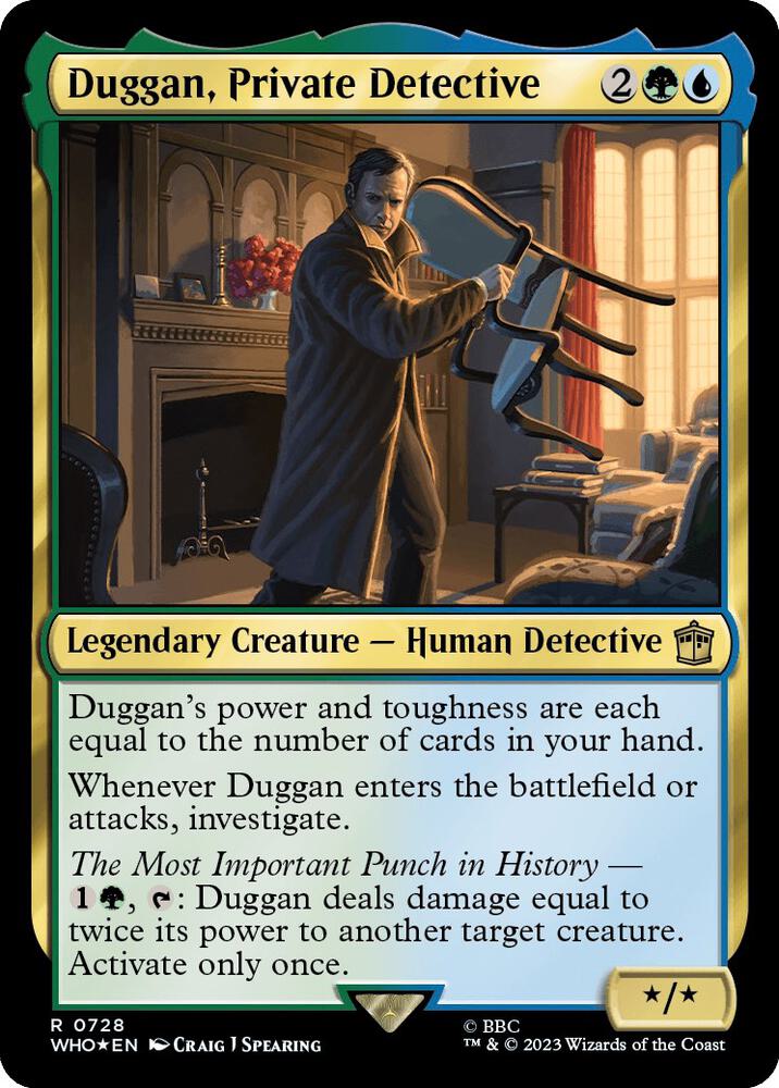 Duggan, Private Detective (Surge Foil) [Universes Beyond: Doctor Who] 728