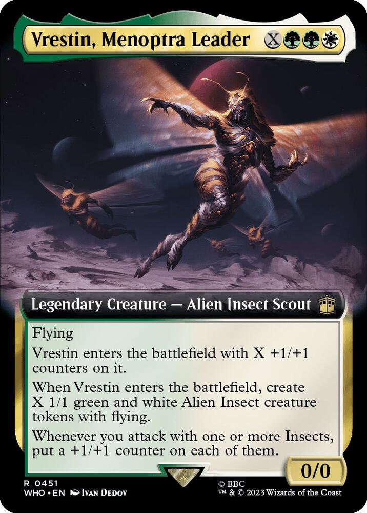 Vrestin, Menoptra Leader (Extended Art) [Universes Beyond: Doctor Who] 451