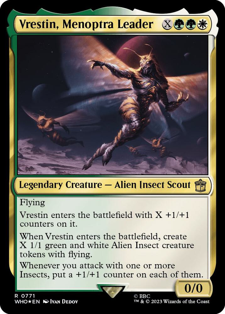 Vrestin, Menoptra Leader (Surge Foil) [Universes Beyond: Doctor Who] 771