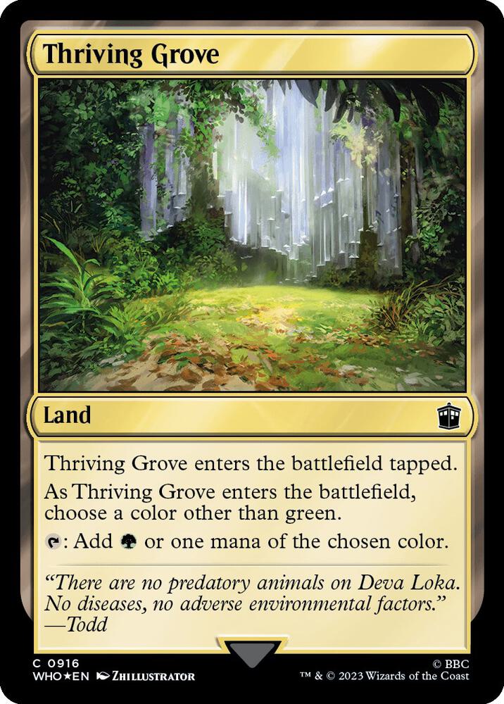 Thriving Grove (Surge Foil) [Universes Beyond: Doctor Who] 916