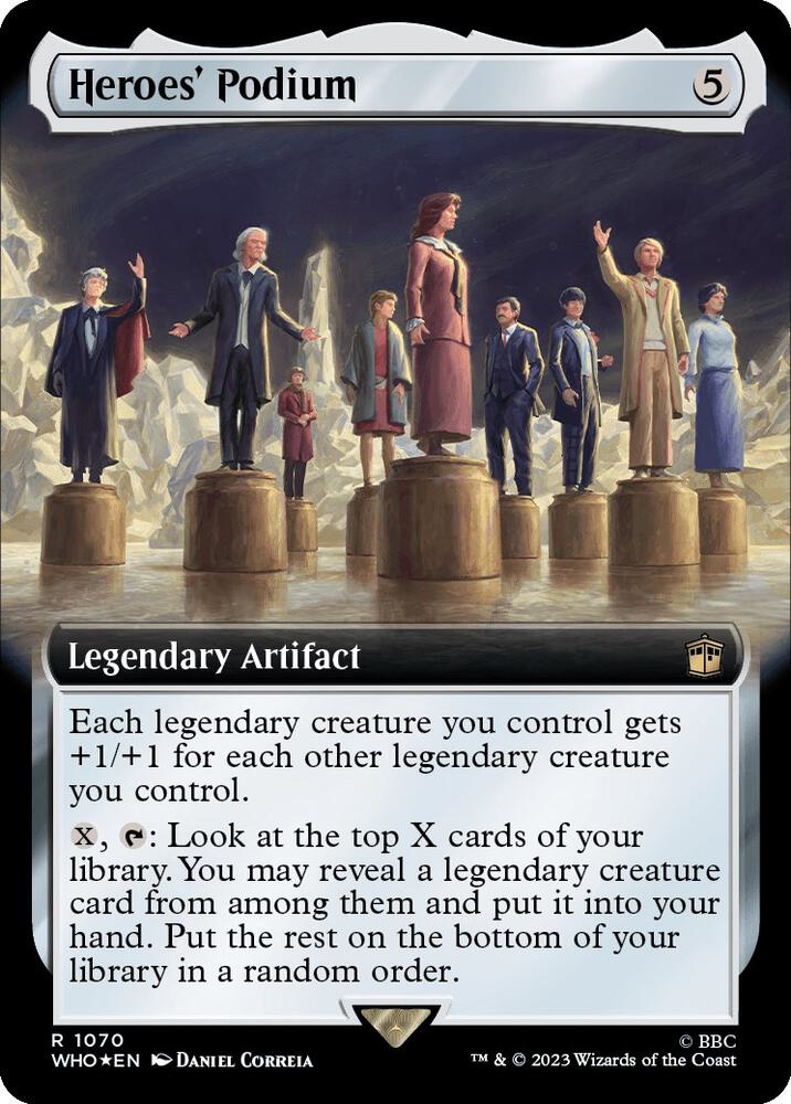 Heroes' Podium (Extended Art) (Surge Foil) [Universes Beyond: Doctor Who] 1070