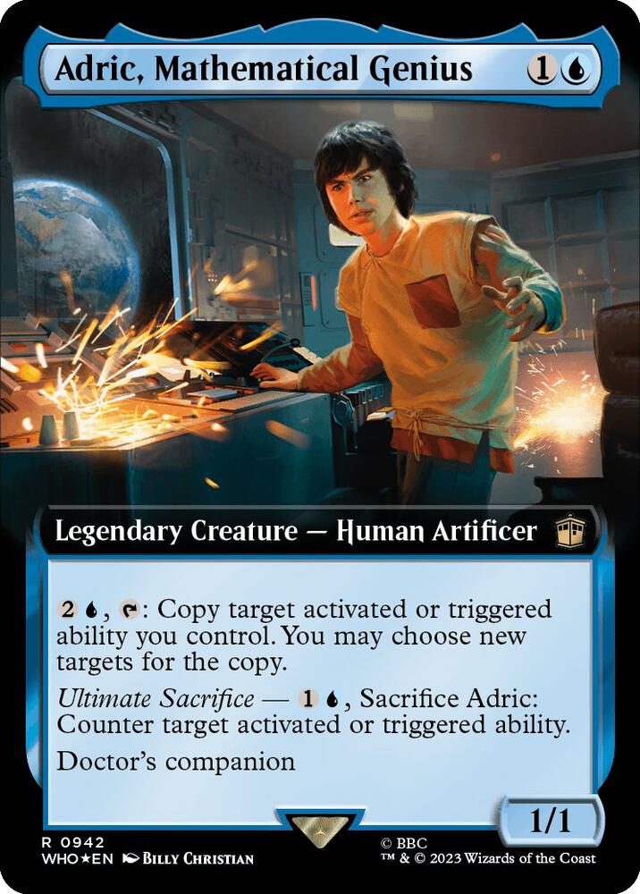 Adric, Mathematical Genius (Extended Art) (Surge Foil) [Universes Beyond: Doctor Who] 942