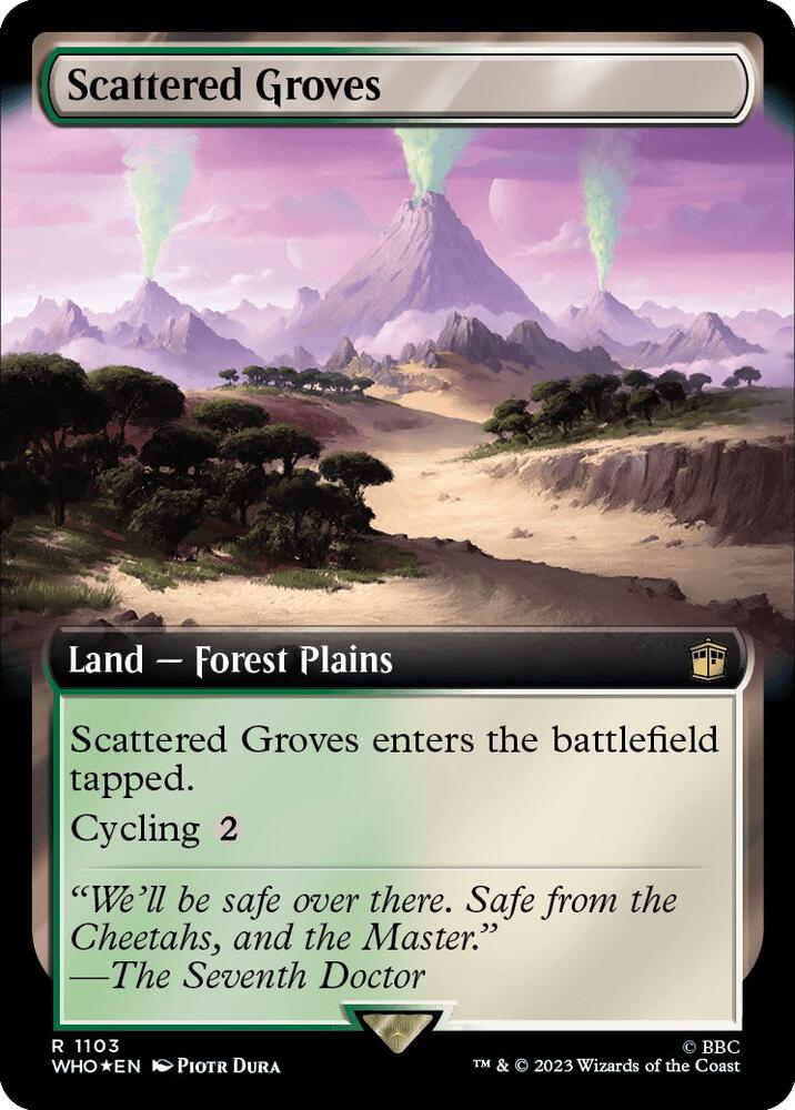 Scattered Groves (Extended Art) (Surge Foil) [Universes Beyond: Doctor Who] 1103