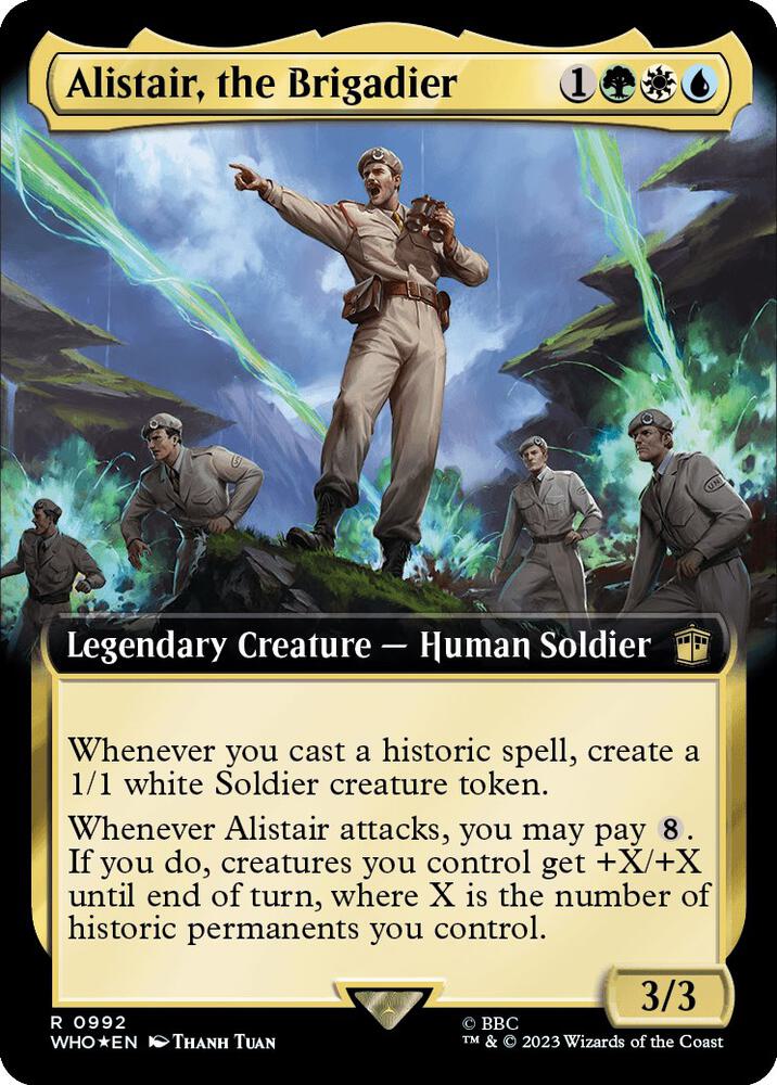 Alistair, the Brigadier (Extended Art) (Surge Foil) [Universes Beyond: Doctor Who] 992