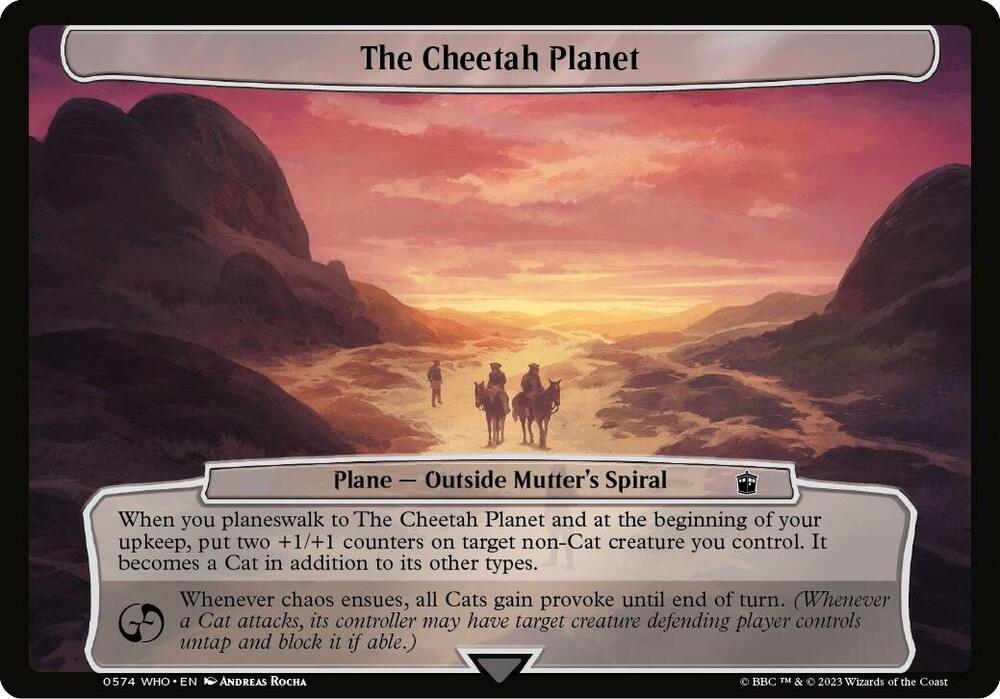 The Cheetah Planet [Planechase: Universes Beyond: Doctor Who] 574