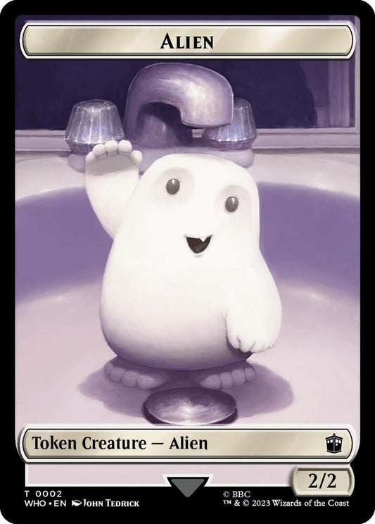 Alien // Alien Salamander Double-Sided Token [Universes Beyond: Doctor Who] 2 // 16
