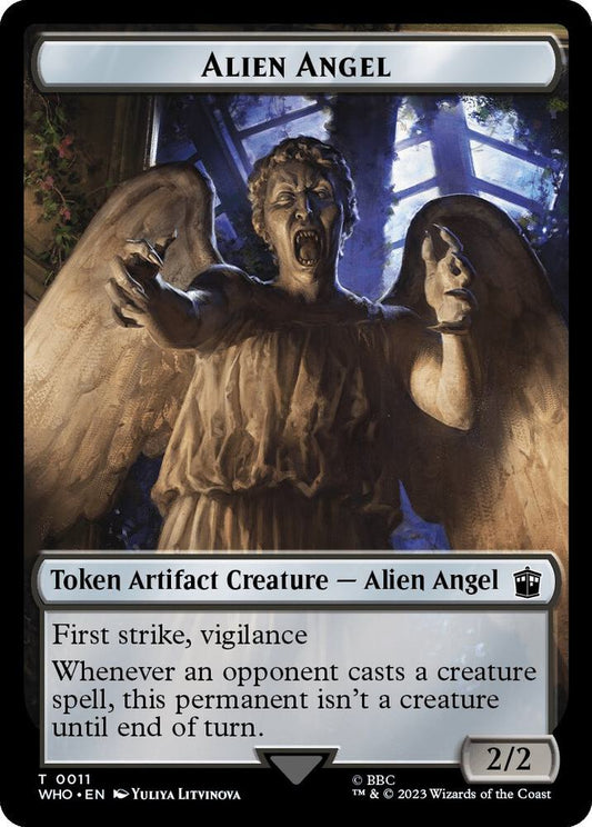 Alien Angel // Clue (0023) Double-Sided Token [Universes Beyond: Doctor Who] 11 // 23