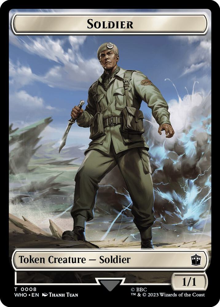Soldier // Mark of the Rani Double-Sided Token [Universes Beyond: Doctor Who] 8 // 15