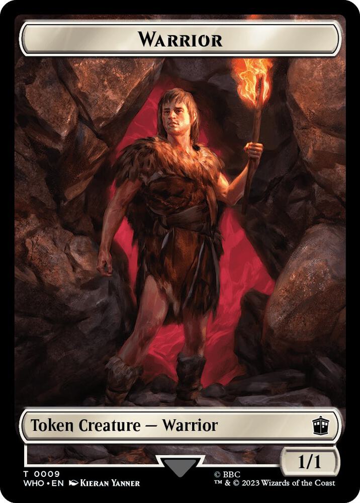 Warrior // Food (0025) Double-Sided Token [Universes Beyond: Doctor Who] 9 // 25