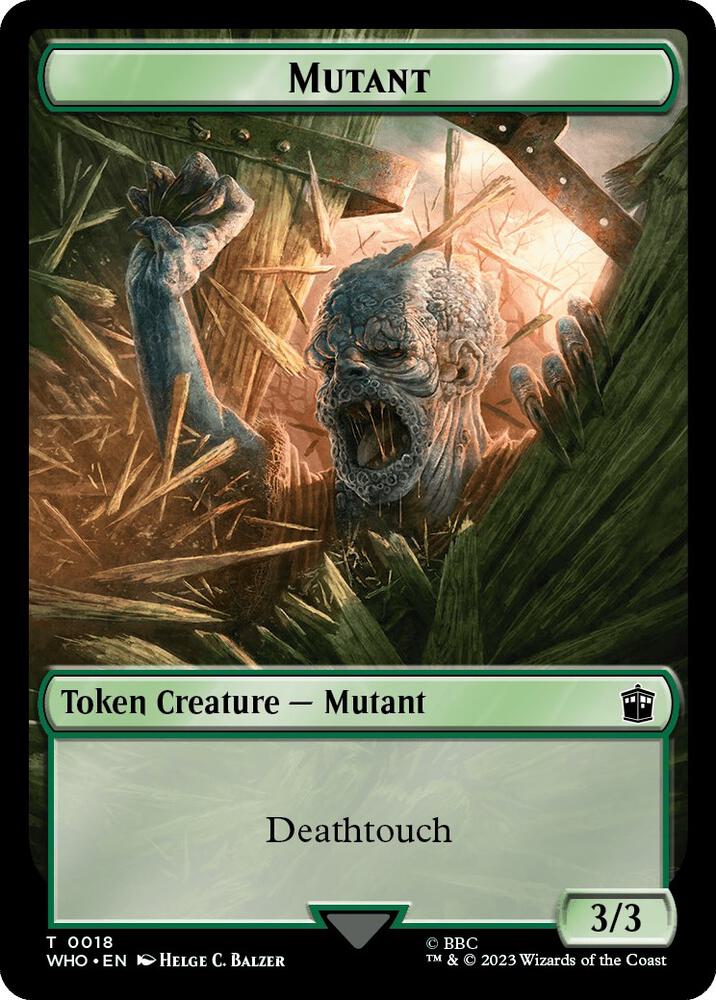 Mutant // Alien Insect Double-Sided Token [Universes Beyond: Doctor Who] 18 // 19