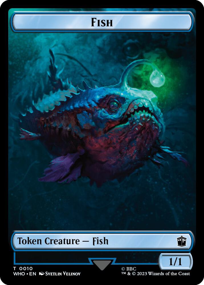 Fish // Beast Double-Sided Token [Universes Beyond: Doctor Who] 10 // 17