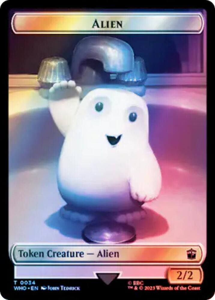 Alien // Alien Insect Double-Sided Token (Surge Foil) [Universes Beyond: Doctor Who] 34 // 51