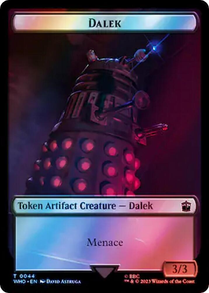 Dalek // Beast Double-Sided Token (Surge Foil) [Universes Beyond: Doctor Who] 44 // 49