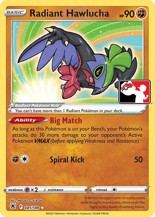 Radiant Hawlucha [Prize Pack Series Cards] 081/189