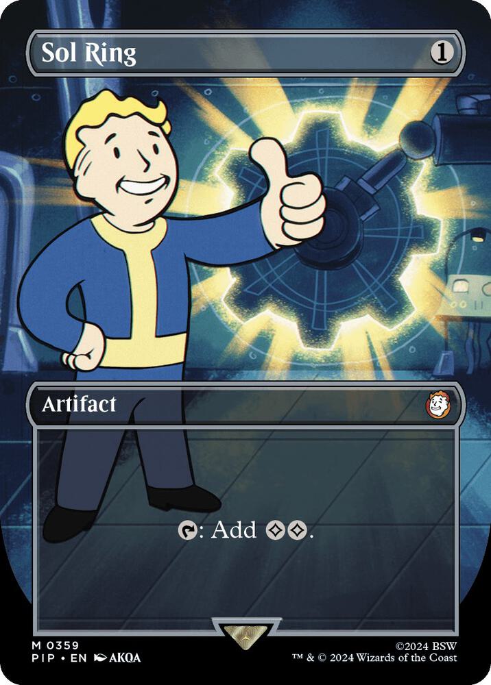 Sol Ring (Borderless) [Universes Beyond: Fallout] 359