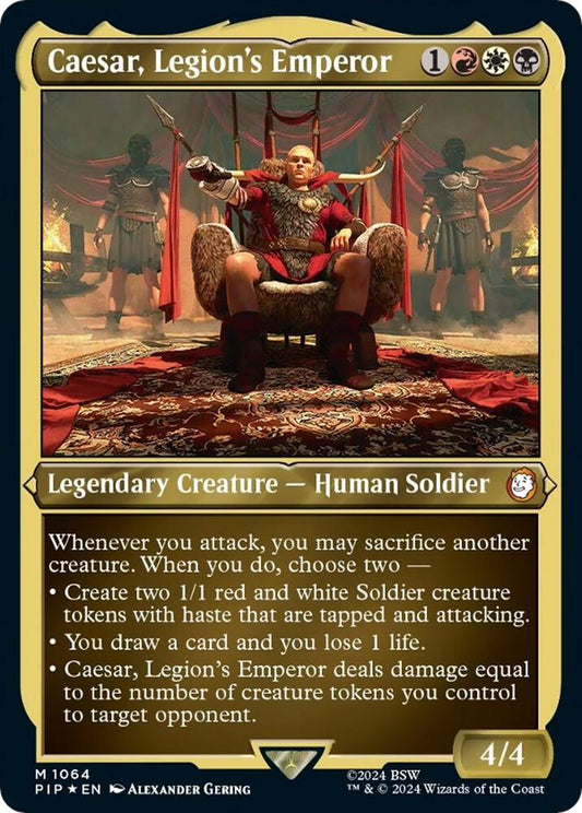 Caesar, Legion's Emperor (Display Commander) - Thick Stock [Universes Beyond: Fallout] 1064