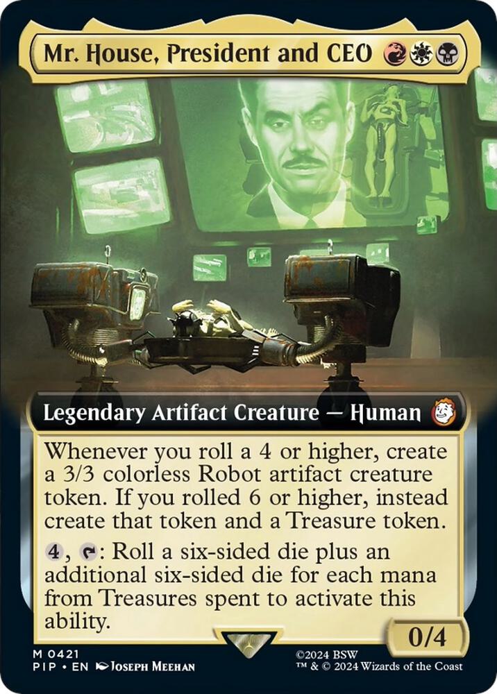 Mr. House, President and CEO (Extended Art) [Universes Beyond: Fallout] 421