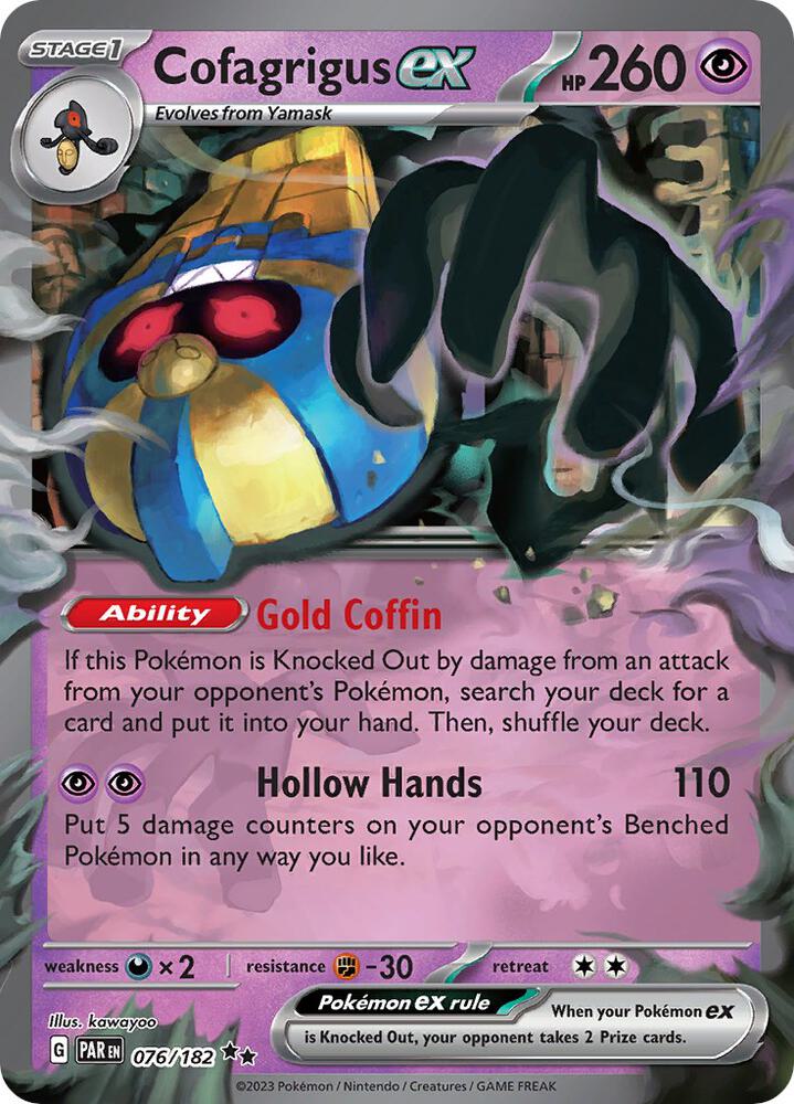 Cofagrigus ex [SV04: Paradox Rift] 076/182