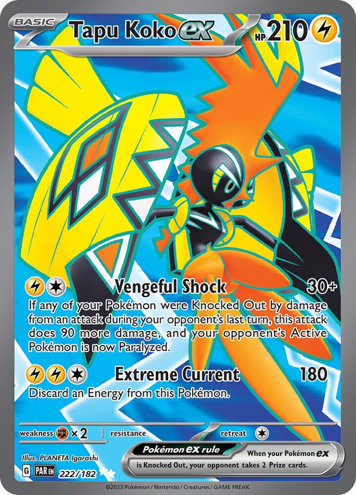 Tapu Koko ex - 222/182 [SV04: Paradox Rift] 222/182