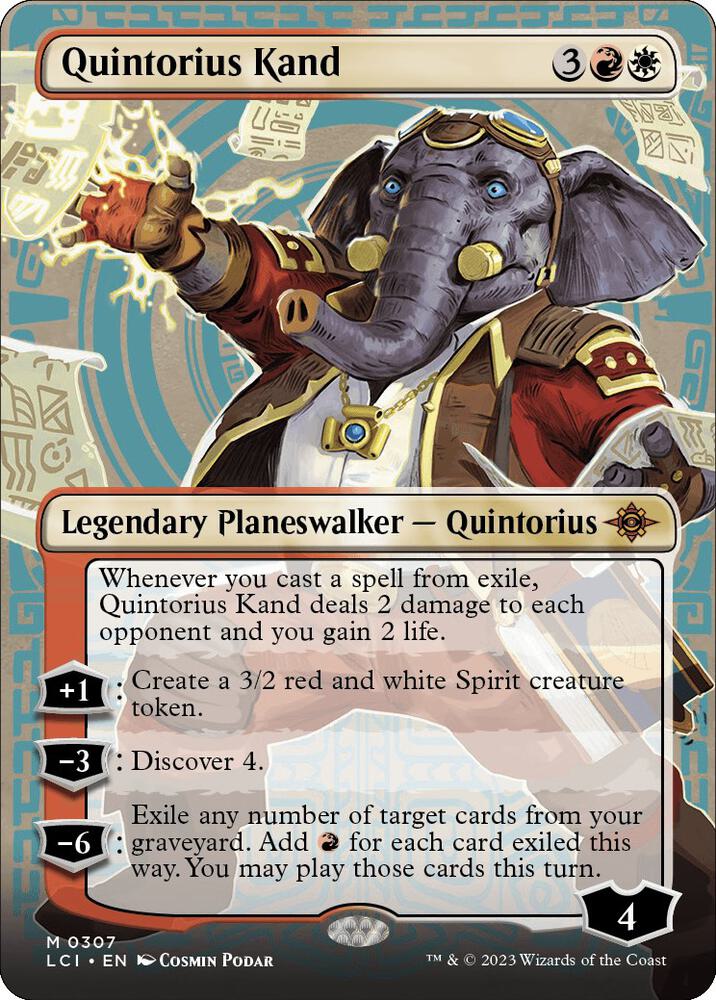 Quintorius Kand (0307) (Borderless) [The Lost Caverns of Ixalan] 307