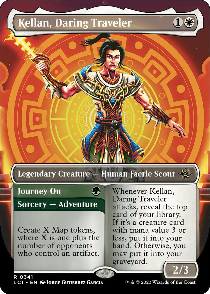 Kellan, Daring Traveler (Borderless) [The Lost Caverns of Ixalan] 341