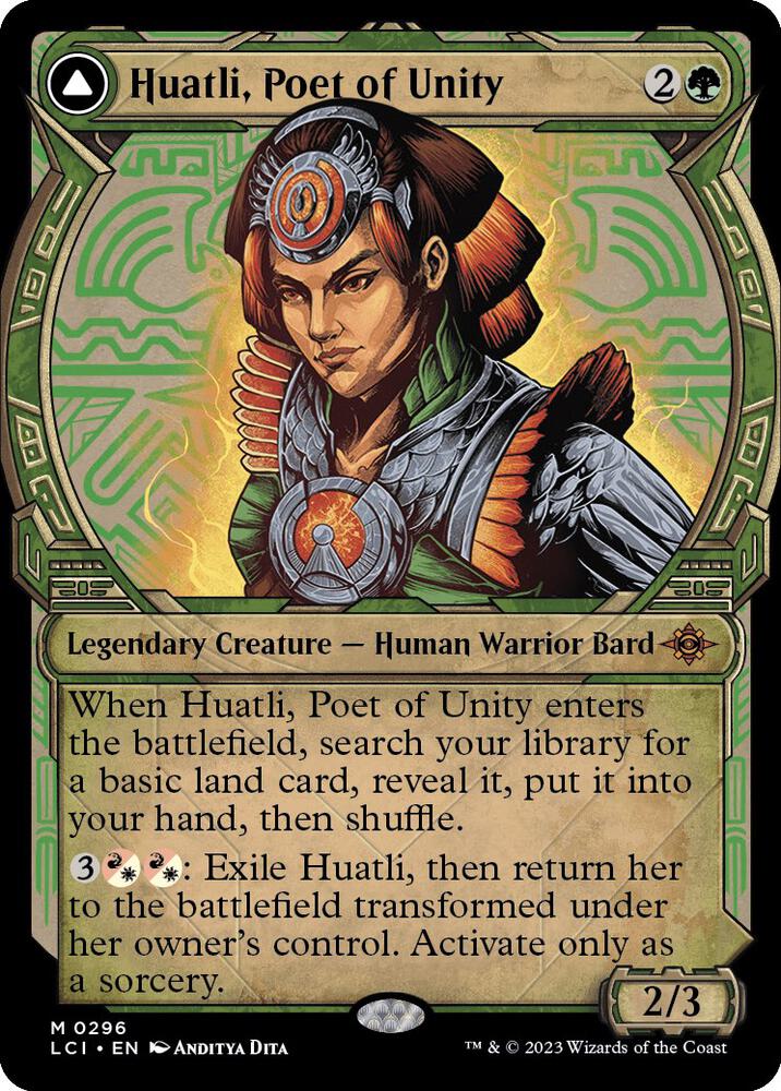 Huatli, Poet of Unity (Showcase) [The Lost Caverns of Ixalan] 296
