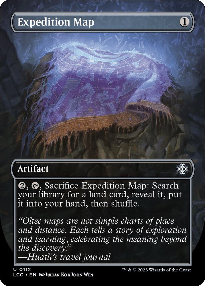 Expedition Map (Borderless) [Commander: The Lost Caverns of Ixalan] 112