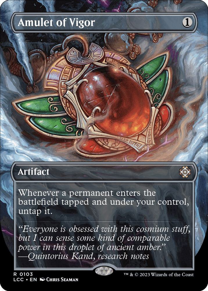 Amulet of Vigor (Borderless) [Commander: The Lost Caverns of Ixalan] 103