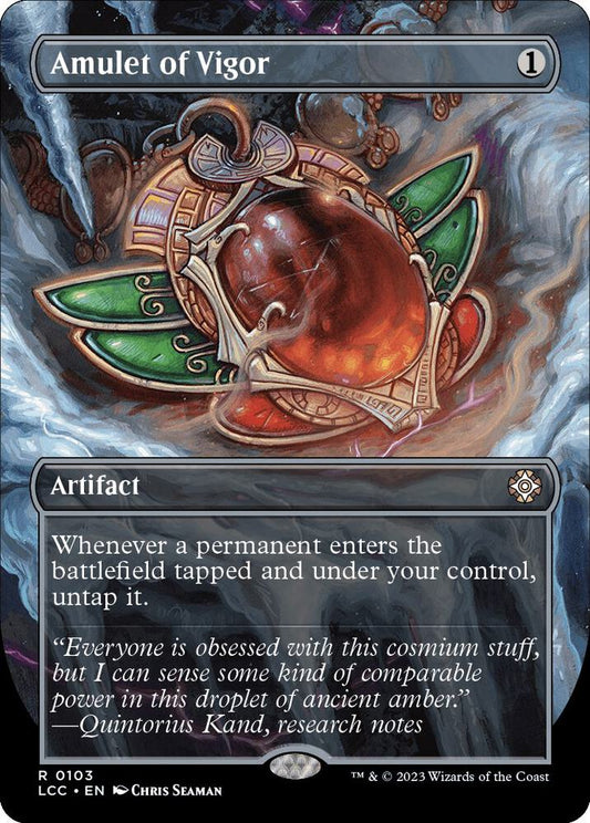 Amulet of Vigor (Borderless) [Commander: The Lost Caverns of Ixalan] 103