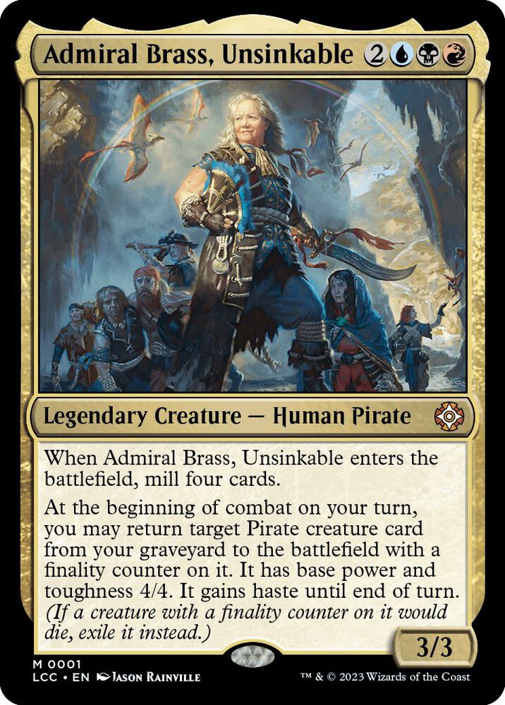 Admiral Brass, Unsinkable [Commander: The Lost Caverns of Ixalan] 1