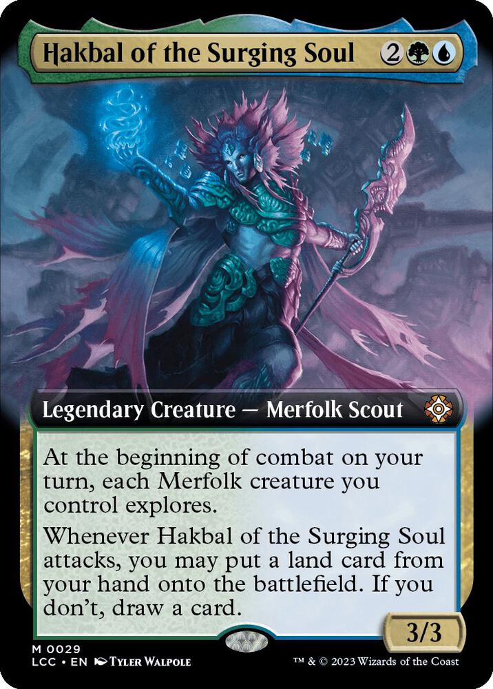 Hakbal of the Surging Soul (Extended Art) [Commander: The Lost Caverns of Ixalan] 29