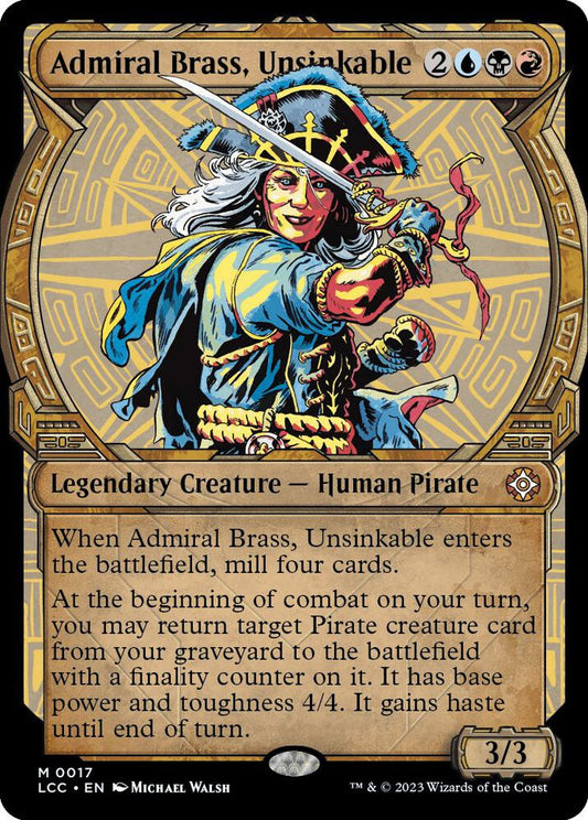 Admiral Brass, Unsinkable (Showcase) [Commander: The Lost Caverns of Ixalan] 17