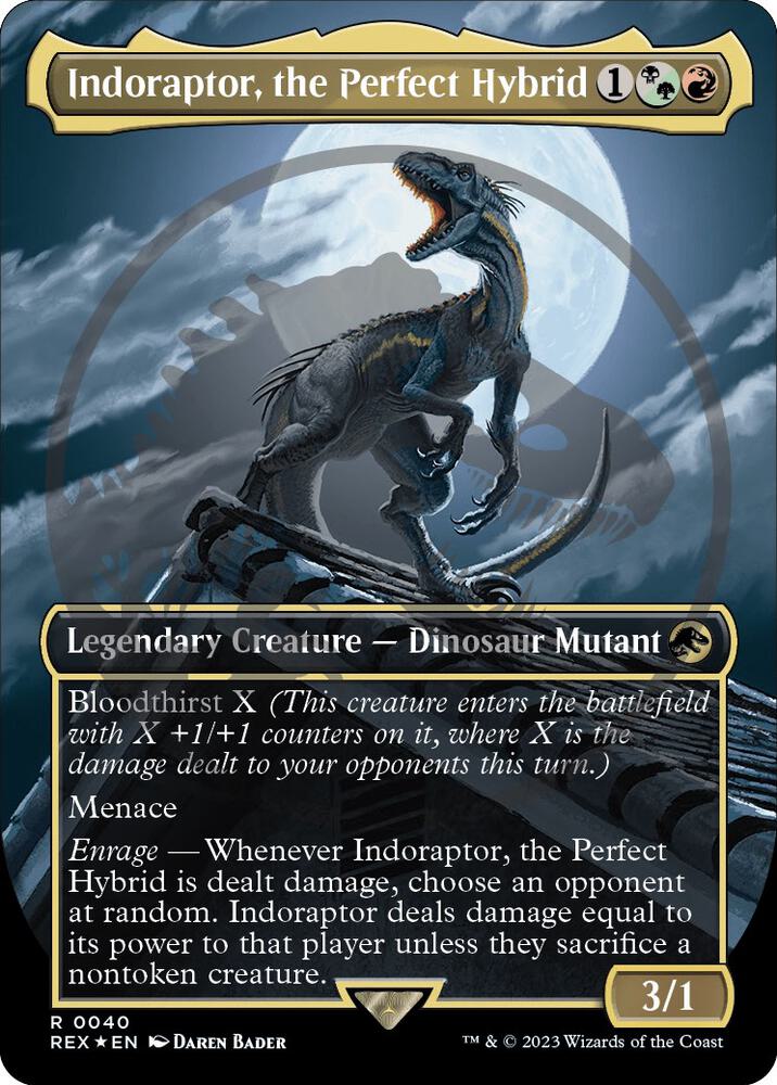 Indoraptor, the Perfect Hybrid (Borderless) (Emblem) [Universes Beyond: Jurassic World Collection] 40