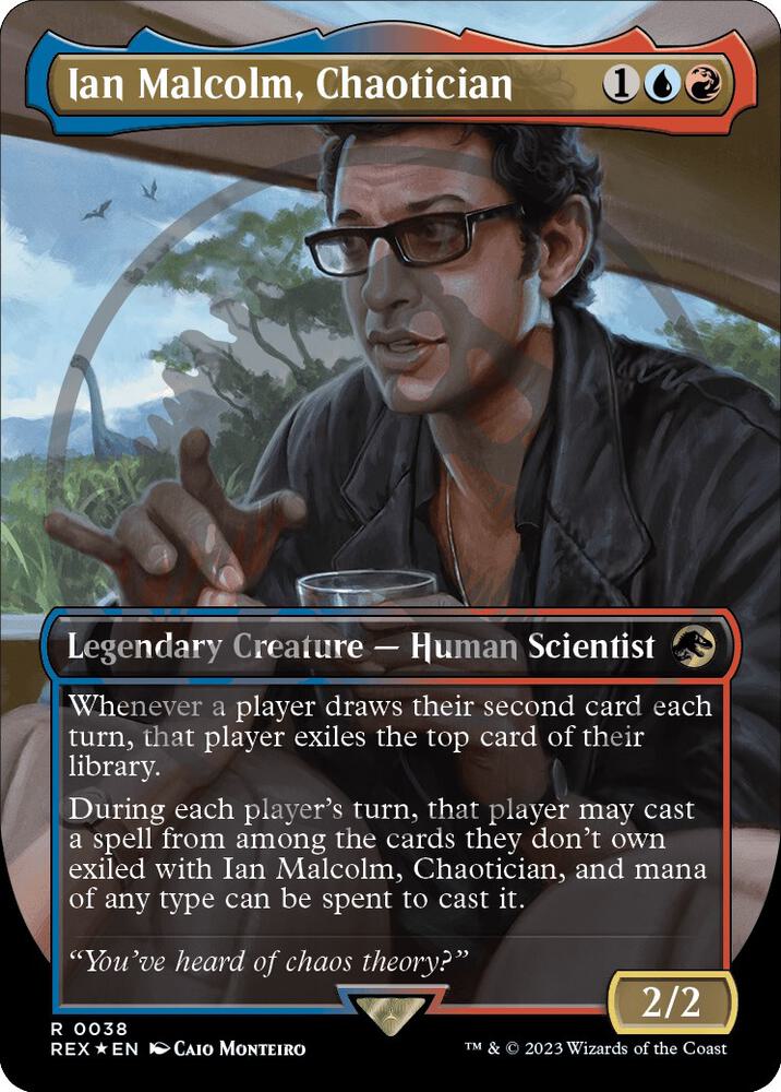 Ian Malcolm, Chaotician (Borderless) (Emblem) [Universes Beyond: Jurassic World Collection] 38