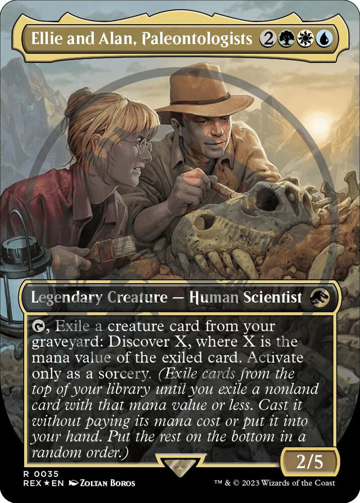 Ellie and Alan, Paleontologists (Borderless) (Emblem) [Universes Beyond: Jurassic World Collection] 35