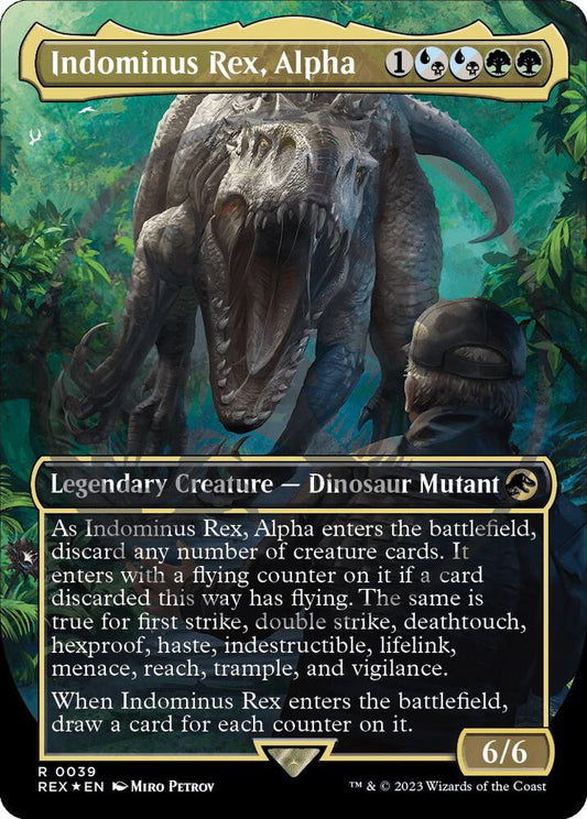 Indominus Rex, Alpha (Borderless) (Emblem) [Universes Beyond: Jurassic World Collection] 39