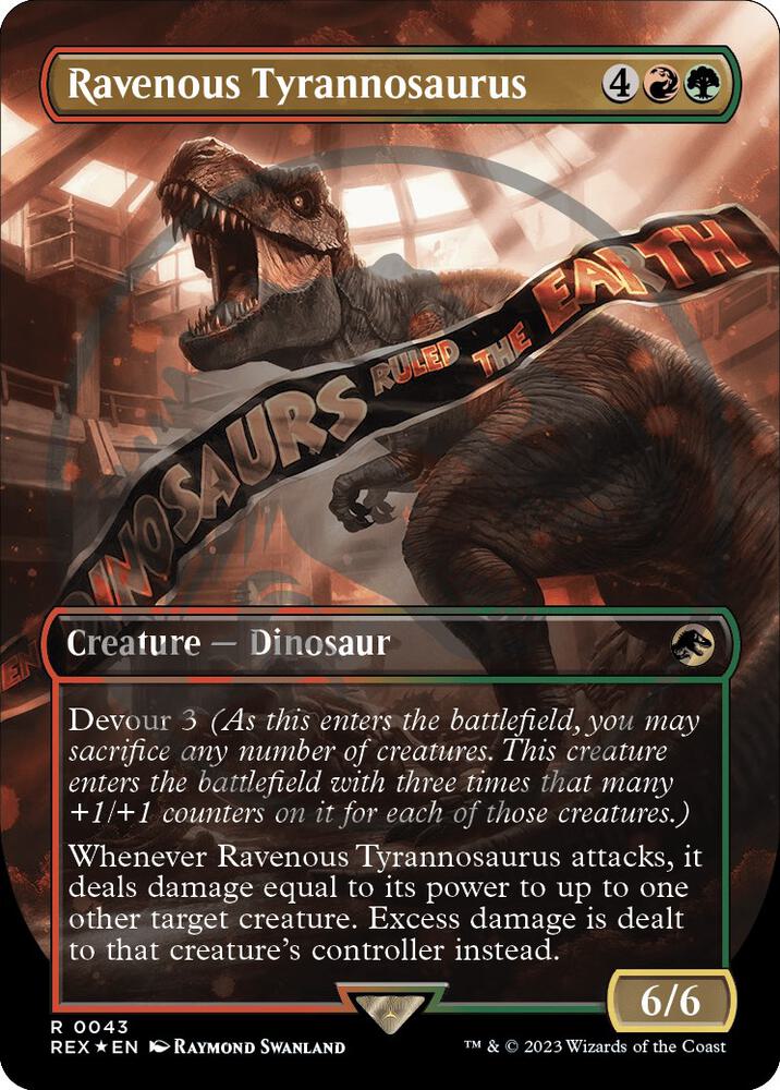 Ravenous Tyrannosaurus (Borderless) (Emblem) [Universes Beyond: Jurassic World Collection] 43