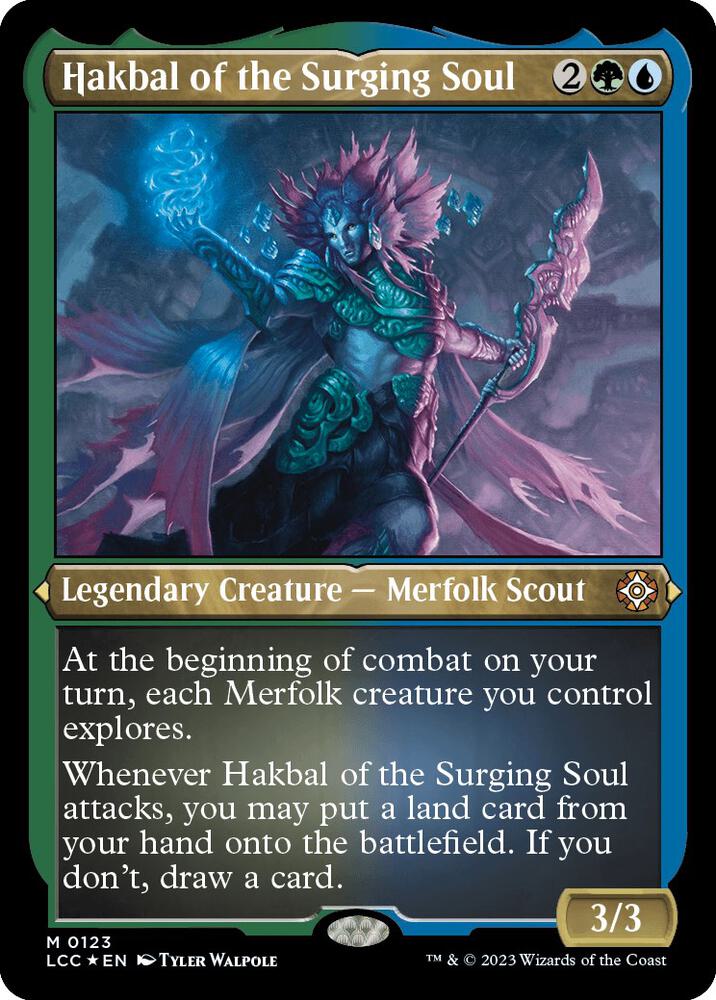Hakbal of the Surging Soul (Display Commander) - Thick Stock [Commander: The Lost Caverns of Ixalan] 123