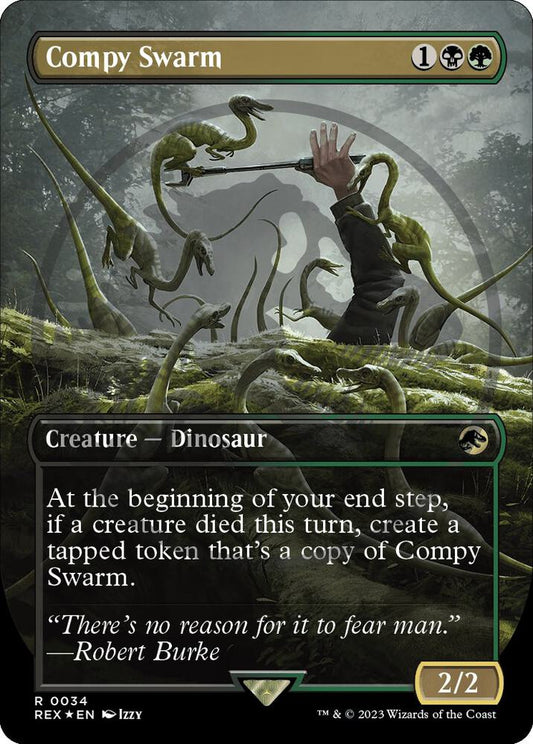 Compy Swarm (Borderless) (Emblem) [Universes Beyond: Jurassic World Collection] 34