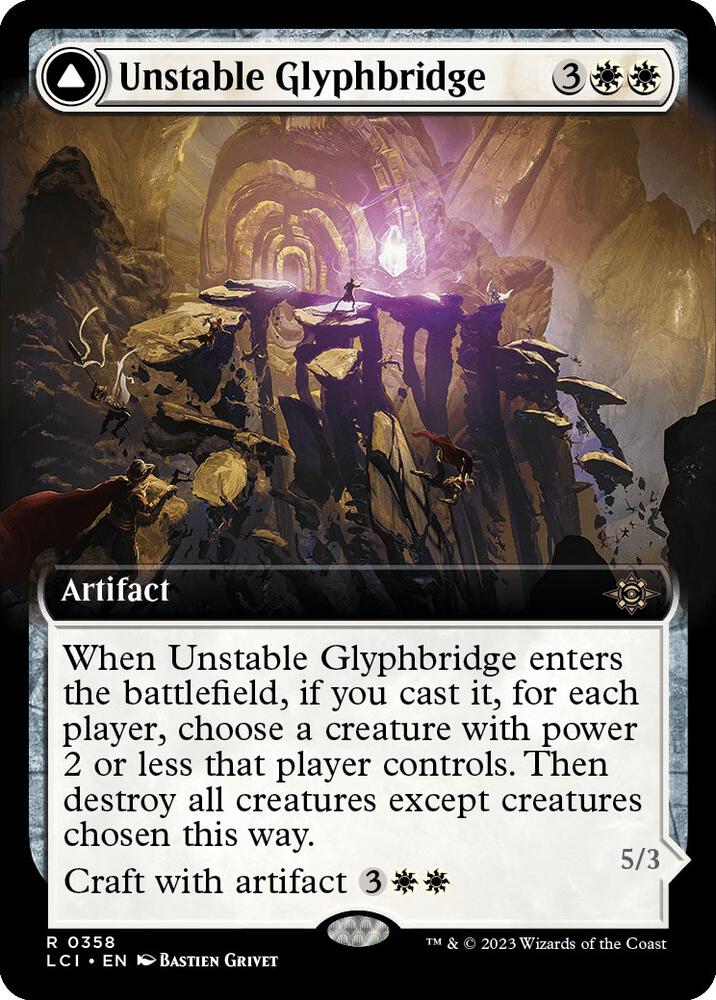 Unstable Glyphbridge (Extended Art) [The Lost Caverns of Ixalan] 358