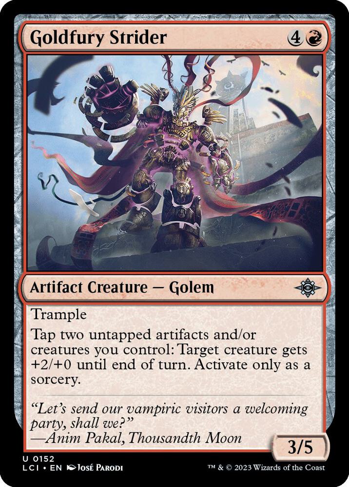 Goldfury Strider [The Lost Caverns of Ixalan] 152
