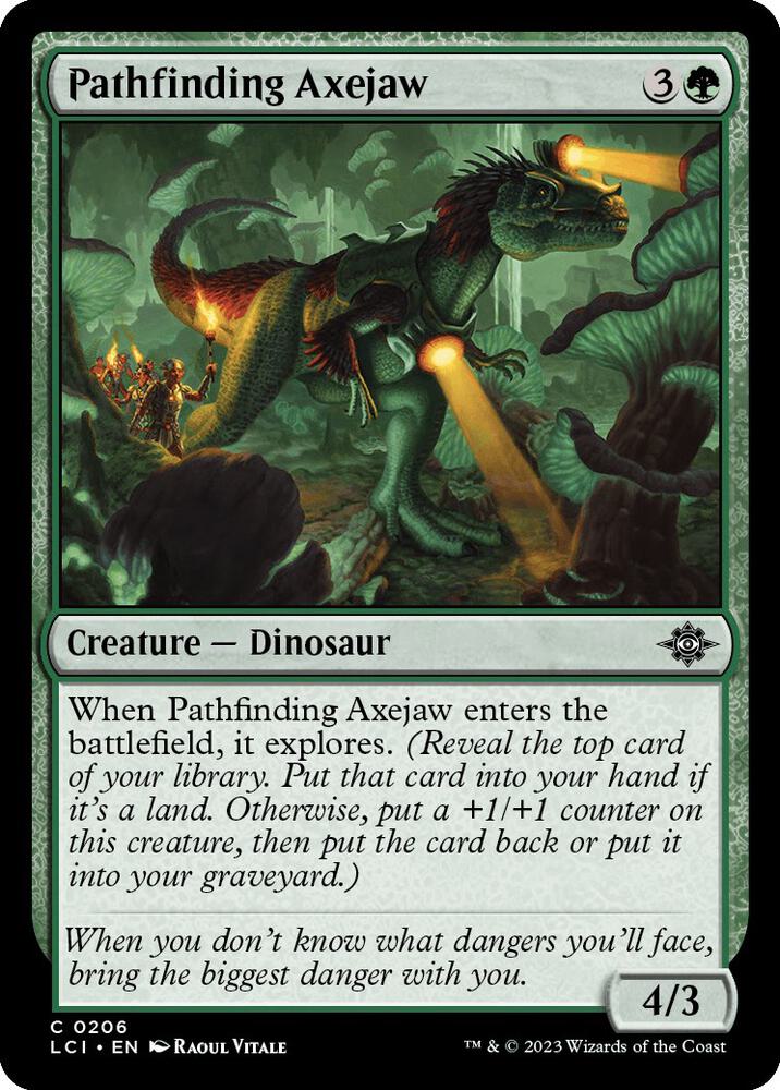 Pathfinding Axejaw [The Lost Caverns of Ixalan] 206
