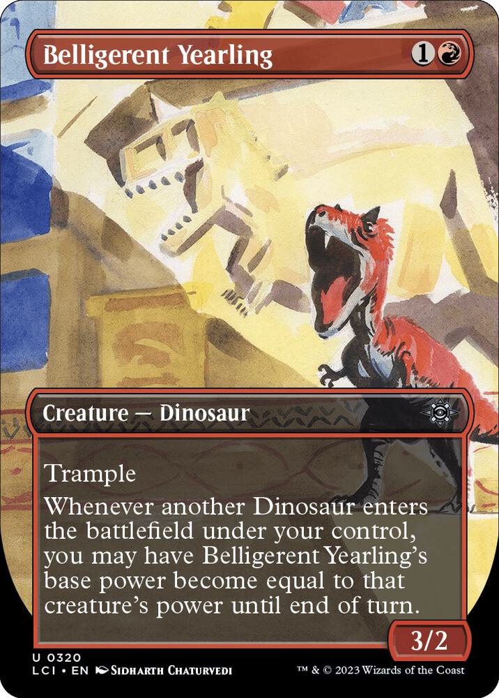 Belligerent Yearling (Borderless) [The Lost Caverns of Ixalan] 320