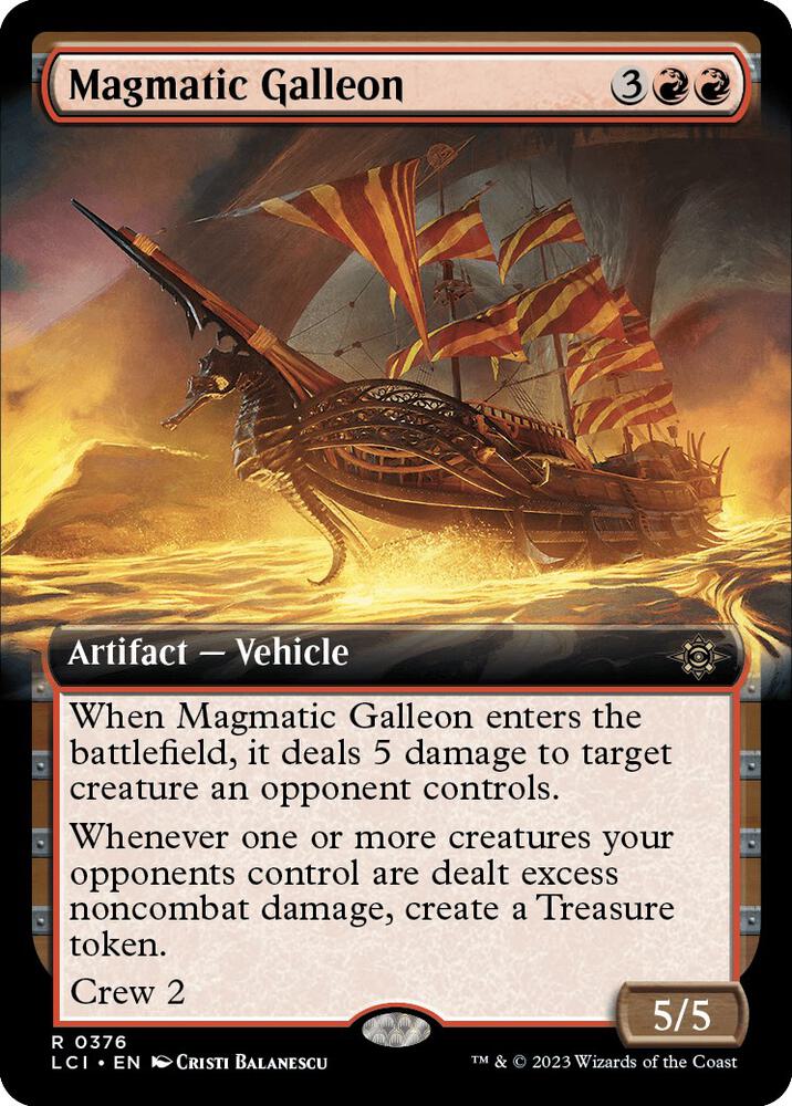 Magmatic Galleon (Extended Art) [The Lost Caverns of Ixalan] 376